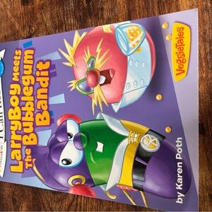 VeggieTales LarryBoy Meets The Bubblegum Bandit Book